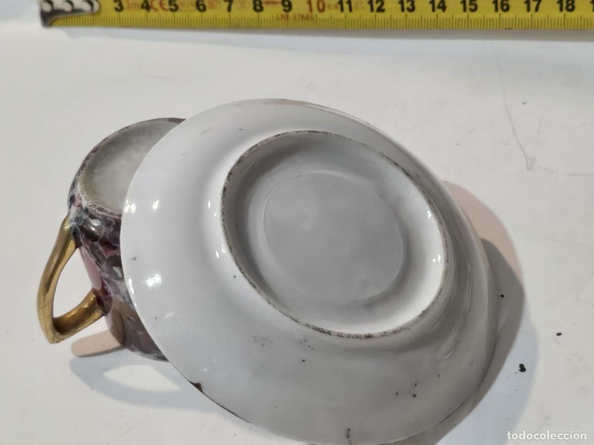 Antig&uuml;edades: peque&ntilde;a taza y plato - Foto 3