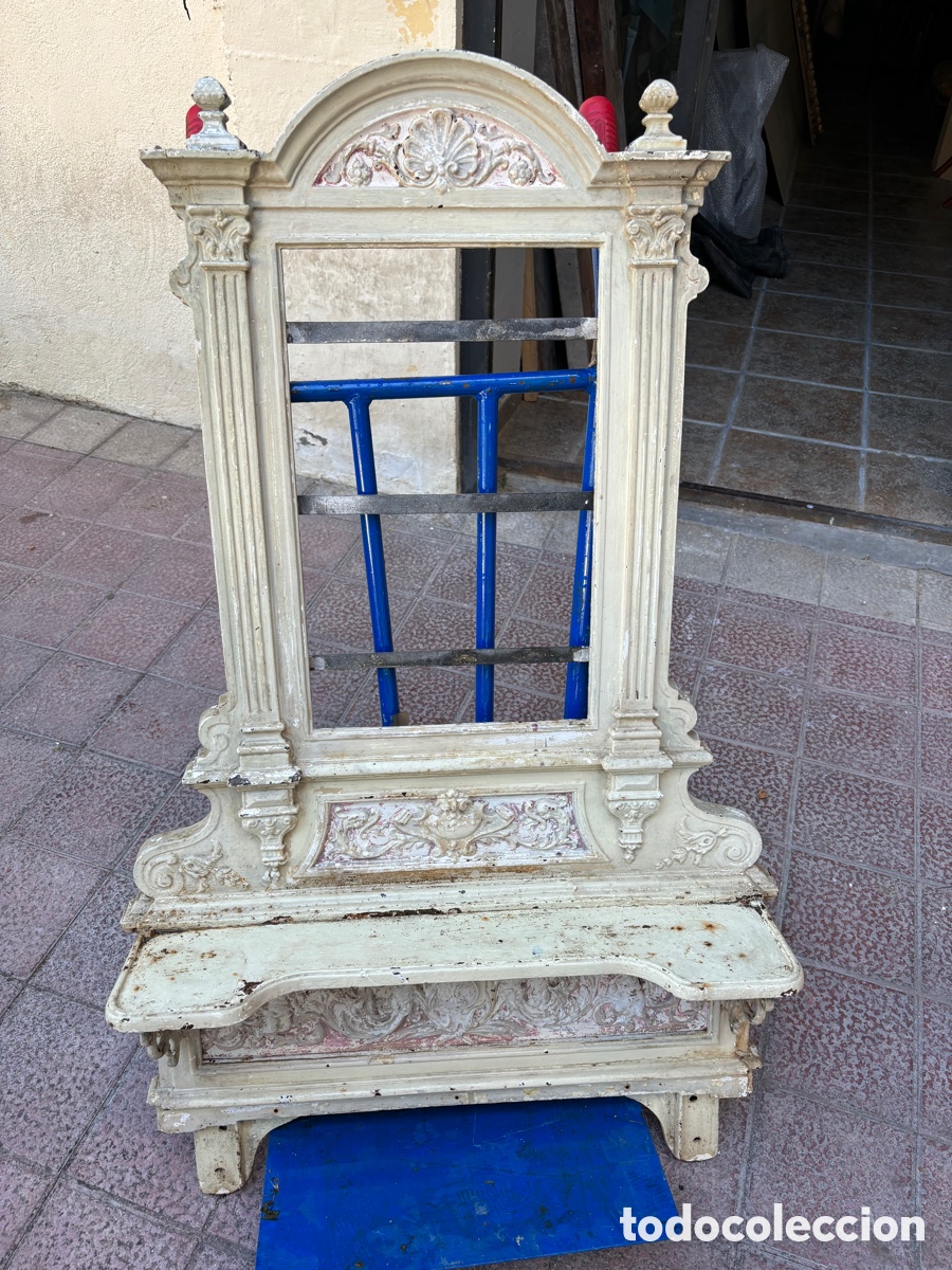 Antig&uuml;edades: Espejo tocador hierro - Foto 4