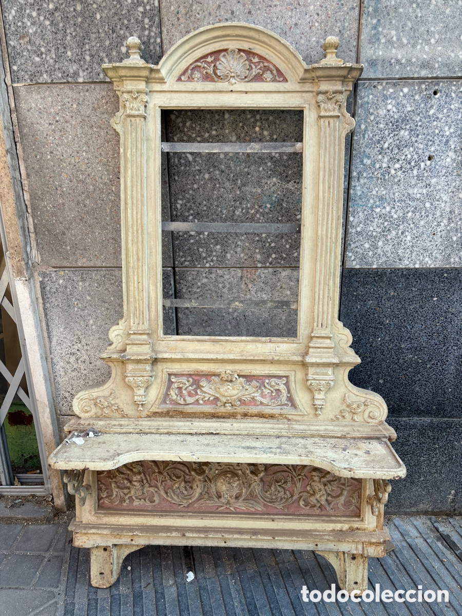 Antig&uuml;edades: Espejo tocador hierro - Foto 1