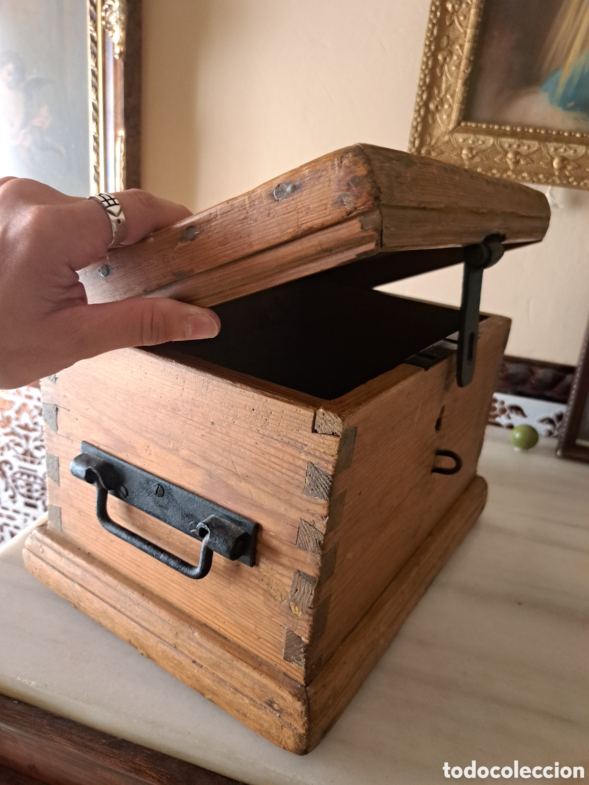 Antig&uuml;edades: Caja antigua de caudales - Foto 7