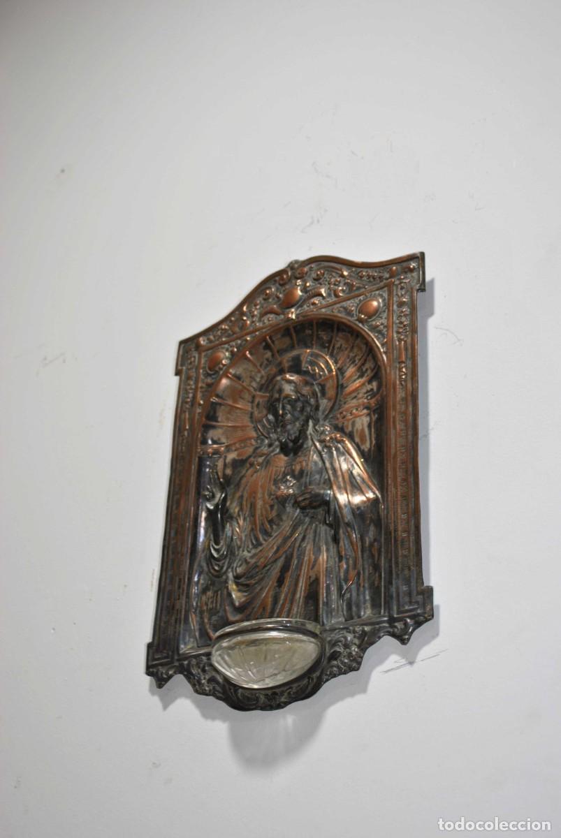 Antig&uuml;edades: BENDITERA SAGRADO CORAZ&Oacute;N - Foto 3