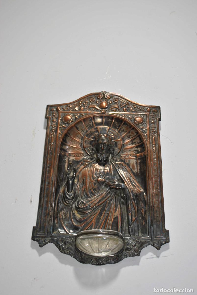 Antig&uuml;edades: BENDITERA SAGRADO CORAZ&Oacute;N - Foto 4