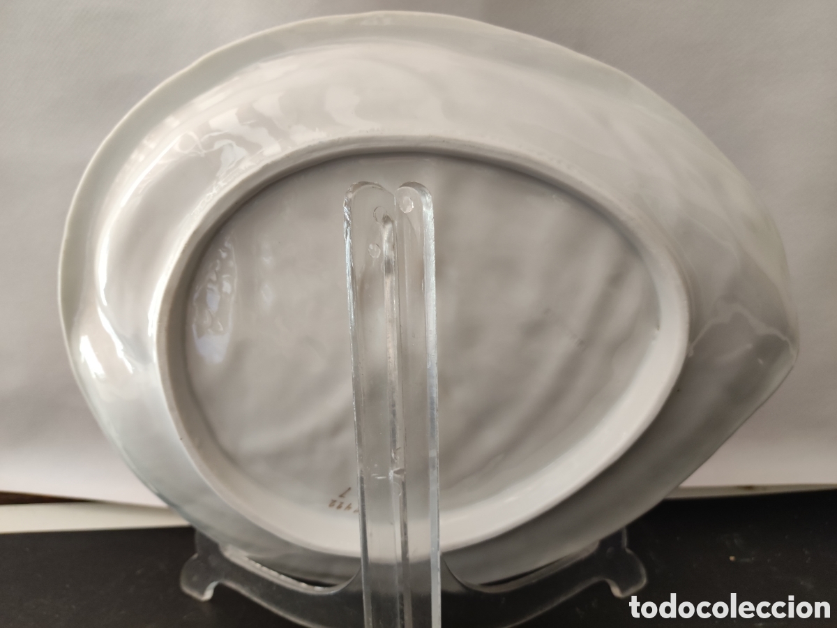Antig&uuml;edades: Concha de porcelana numerada en la parte posterior - Foto 3