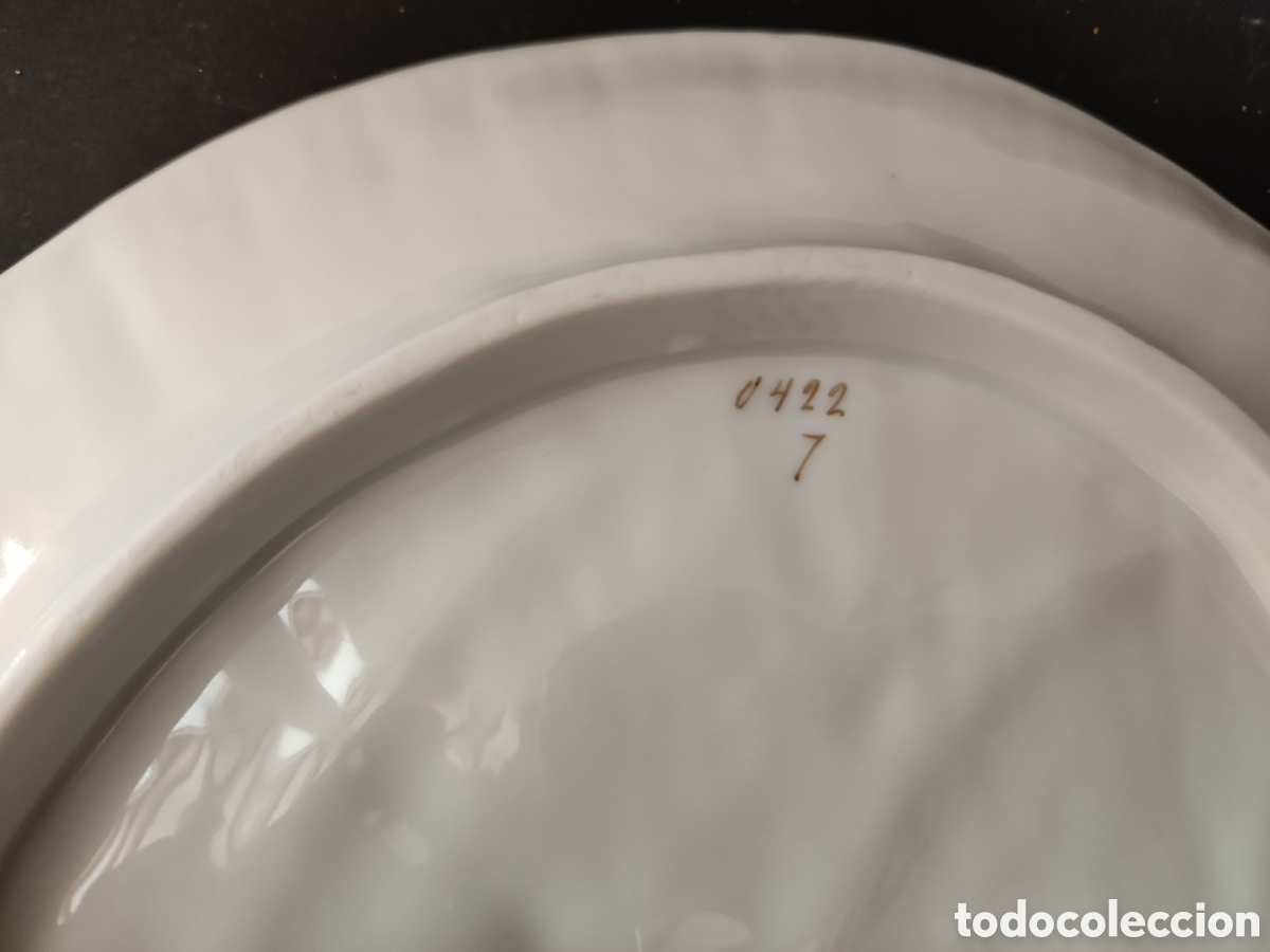 Antig&uuml;edades: Concha de porcelana numerada en la parte posterior - Foto 4