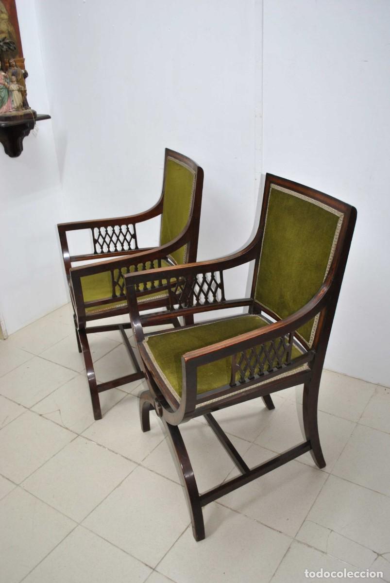 Antig&uuml;edades: PAREJA DE SILLONES O JAMUGAS - Foto 7