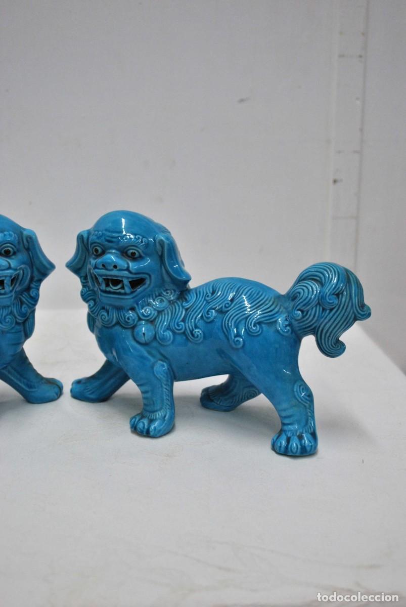 Antig&uuml;edades: PAREJA DE PERROS FOO - Foto 2