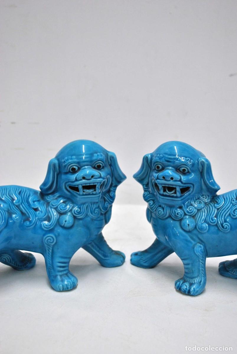 Antig&uuml;edades: PAREJA DE PERROS FOO - Foto 3