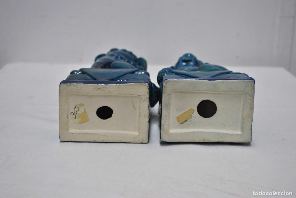 Antig&uuml;edades: PAREJA DE PERROS FOO CHINOS - Foto 8