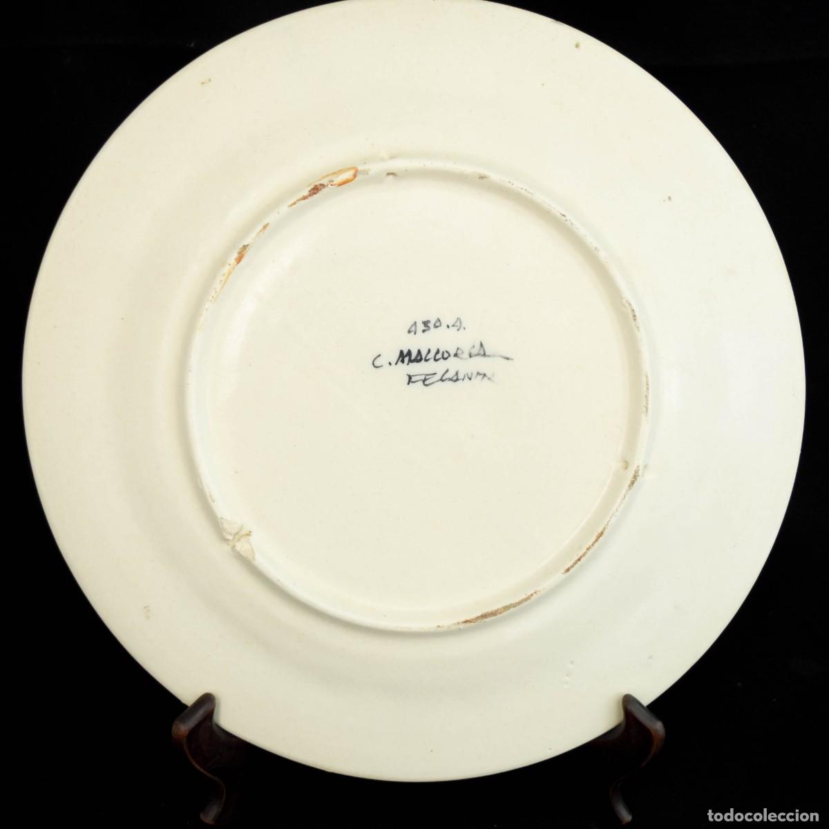 Antig&uuml;edades: Plato de porcelana de Mallorca - Foto 3
