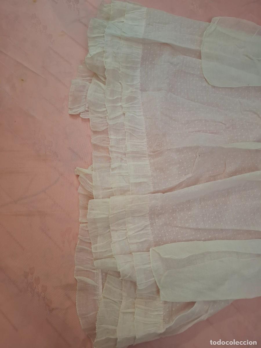 Antig&uuml;edades: VESTIDO DE PLUMETI, ALGODON Y ORGANDI, ANTIGUO - Foto 3