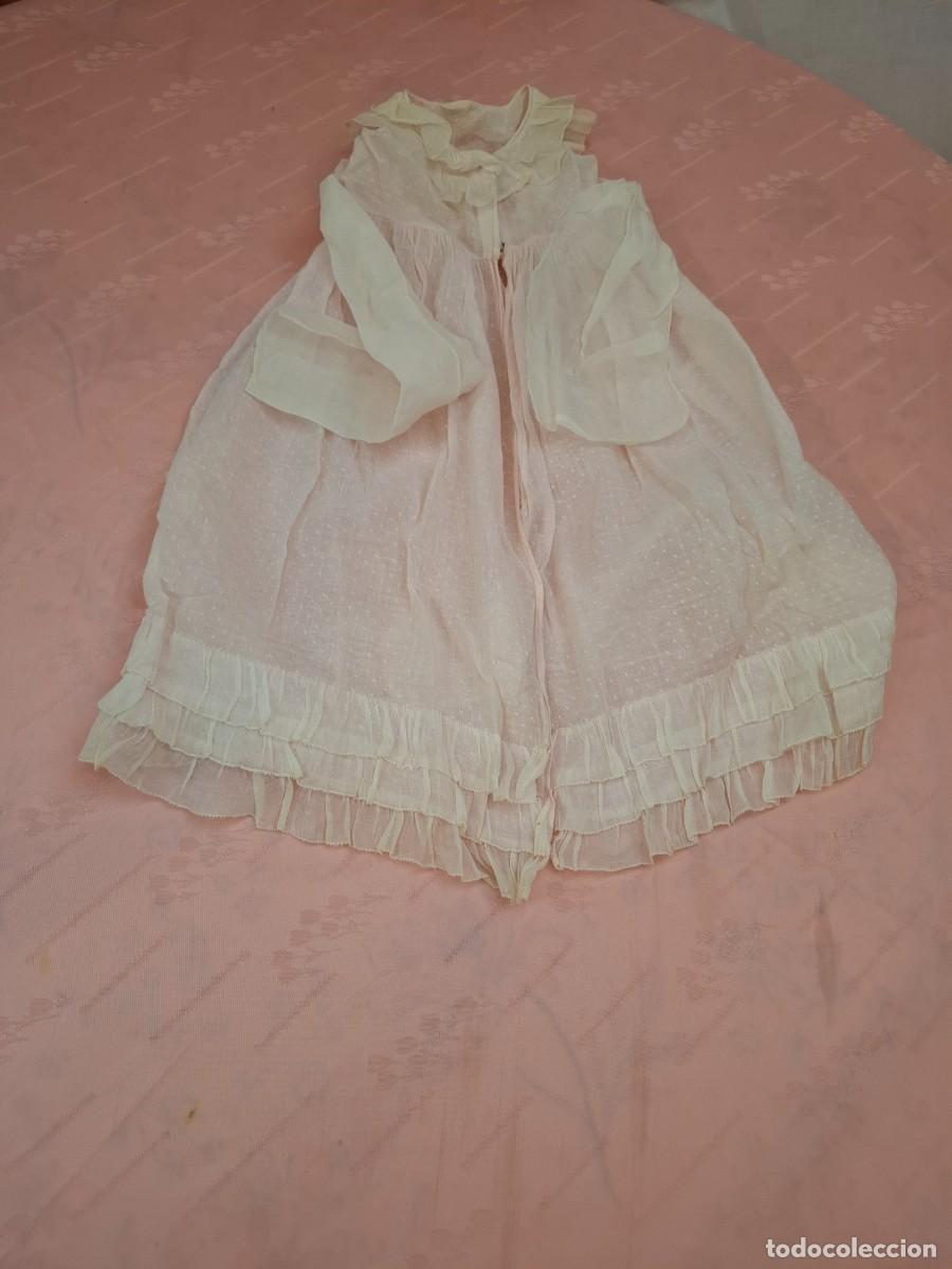 Antig&uuml;edades: VESTIDO DE PLUMETI, ALGODON Y ORGANDI, ANTIGUO - Foto 4