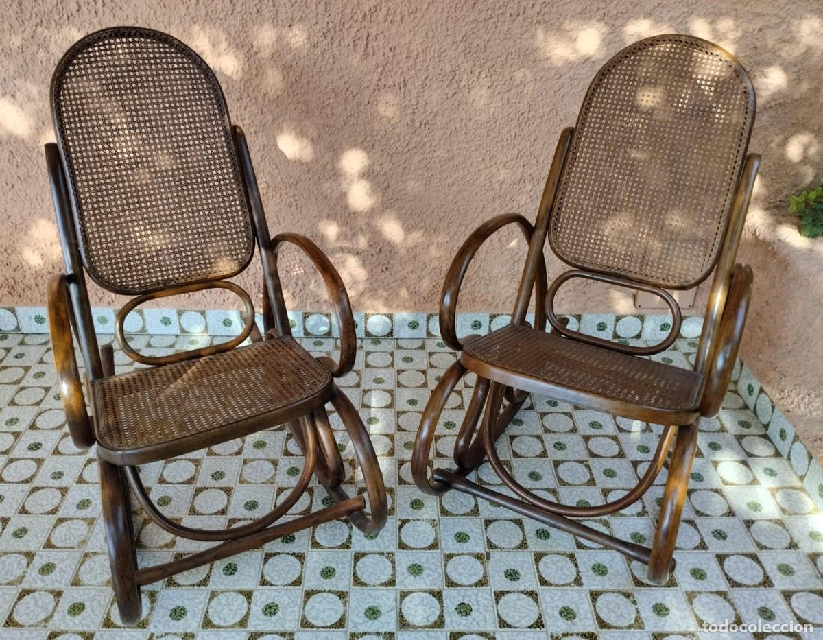 Antig&uuml;edades: mecedora Thonet original 1900 - Foto 2