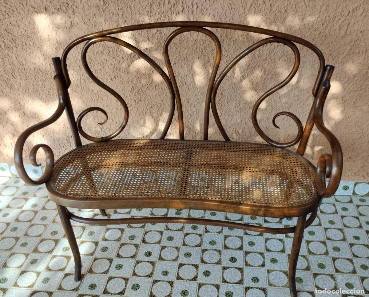 Antig&uuml;edades: sofa Thonet original 1900 - Foto 3