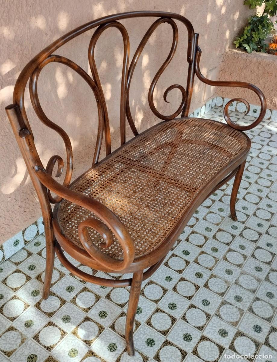 Antig&uuml;edades: sofa Thonet original 1900 - Foto 4