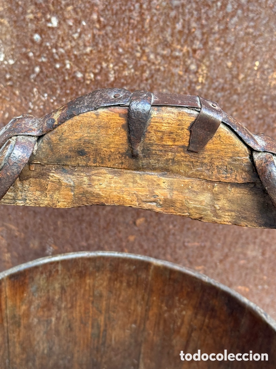 Antig&uuml;edades: Cubo pozo de agua antiguo ingl&eacute;s del 1800 - Foto 3