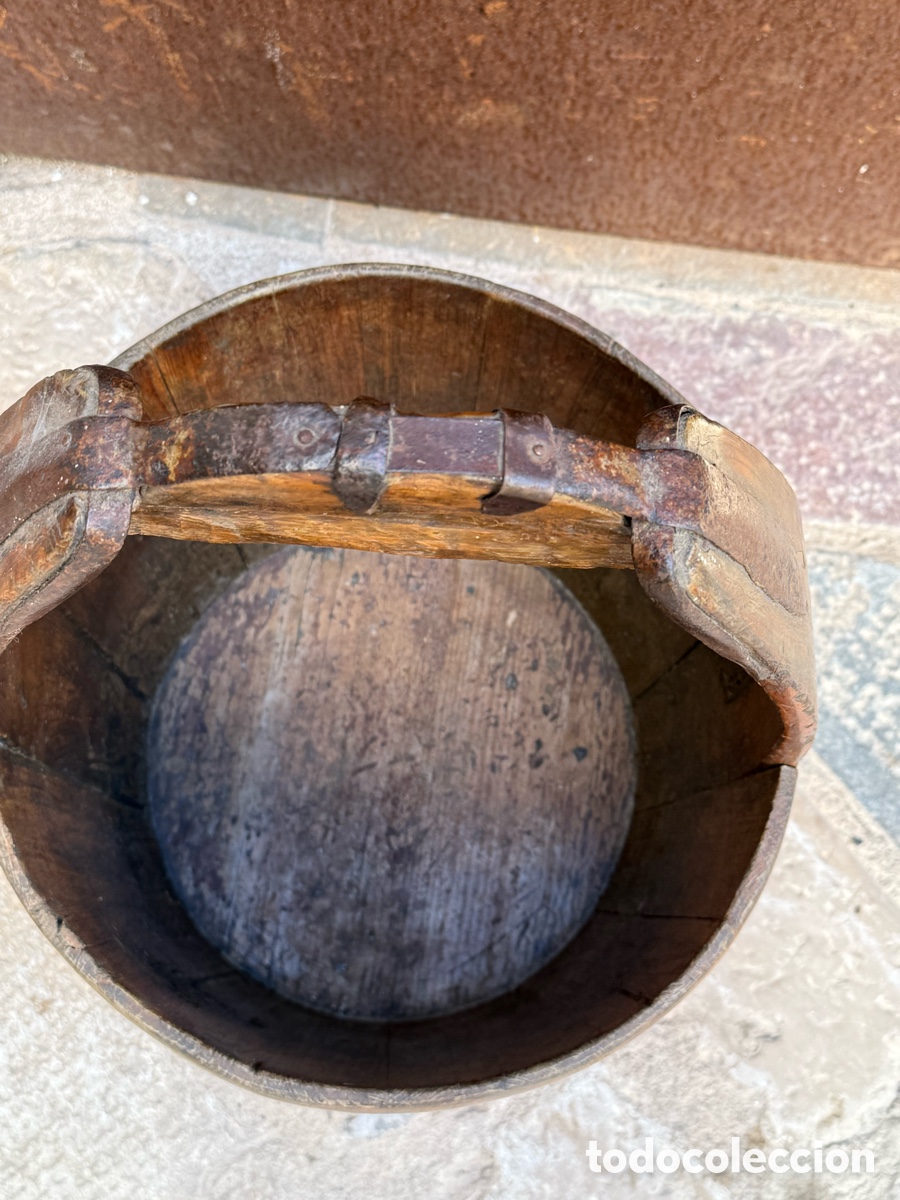 Antig&uuml;edades: Cubo pozo de agua antiguo ingl&eacute;s del 1800 - Foto 5