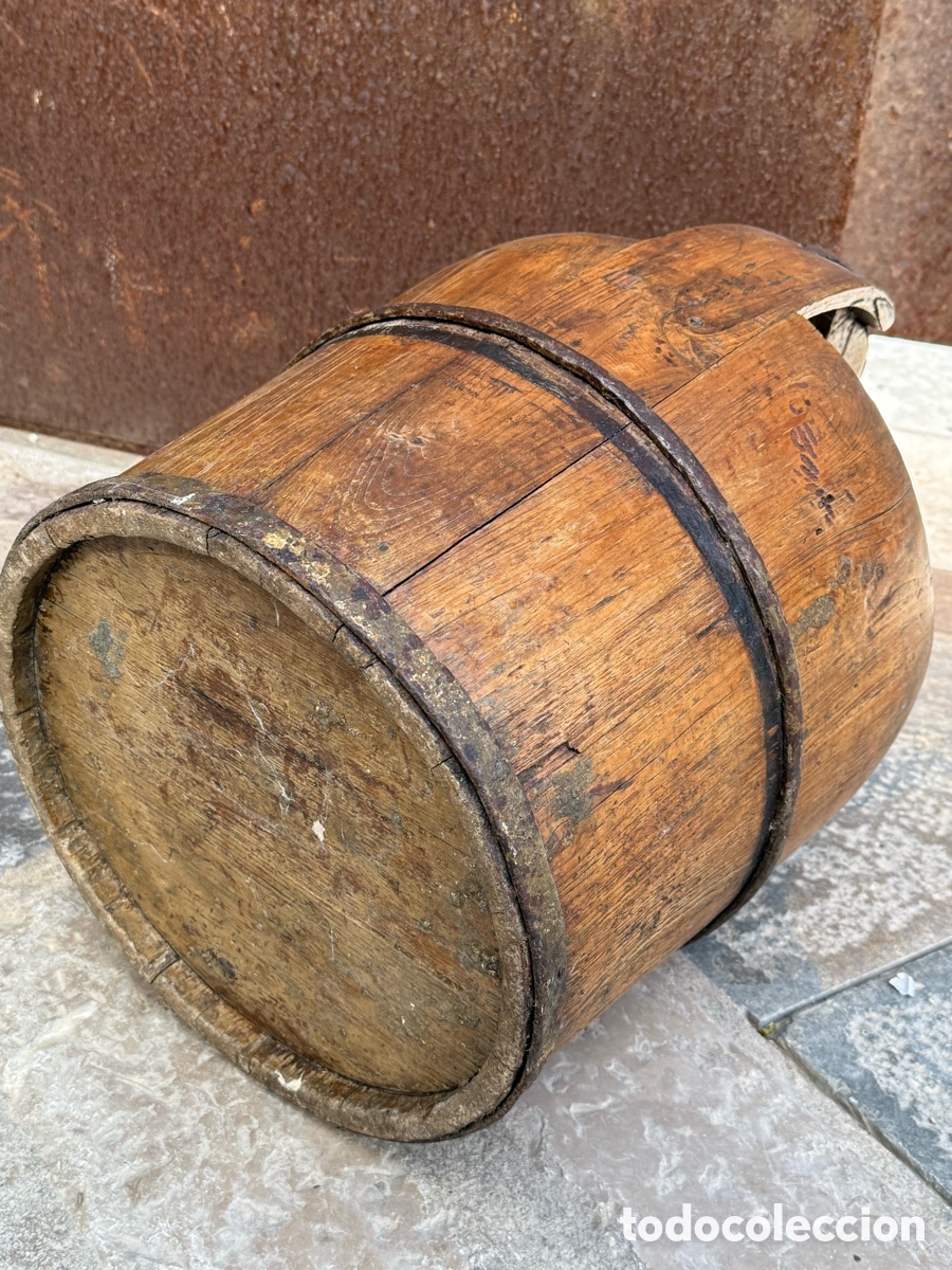 Antig&uuml;edades: Cubo pozo de agua antiguo ingl&eacute;s del 1800 - Foto 6