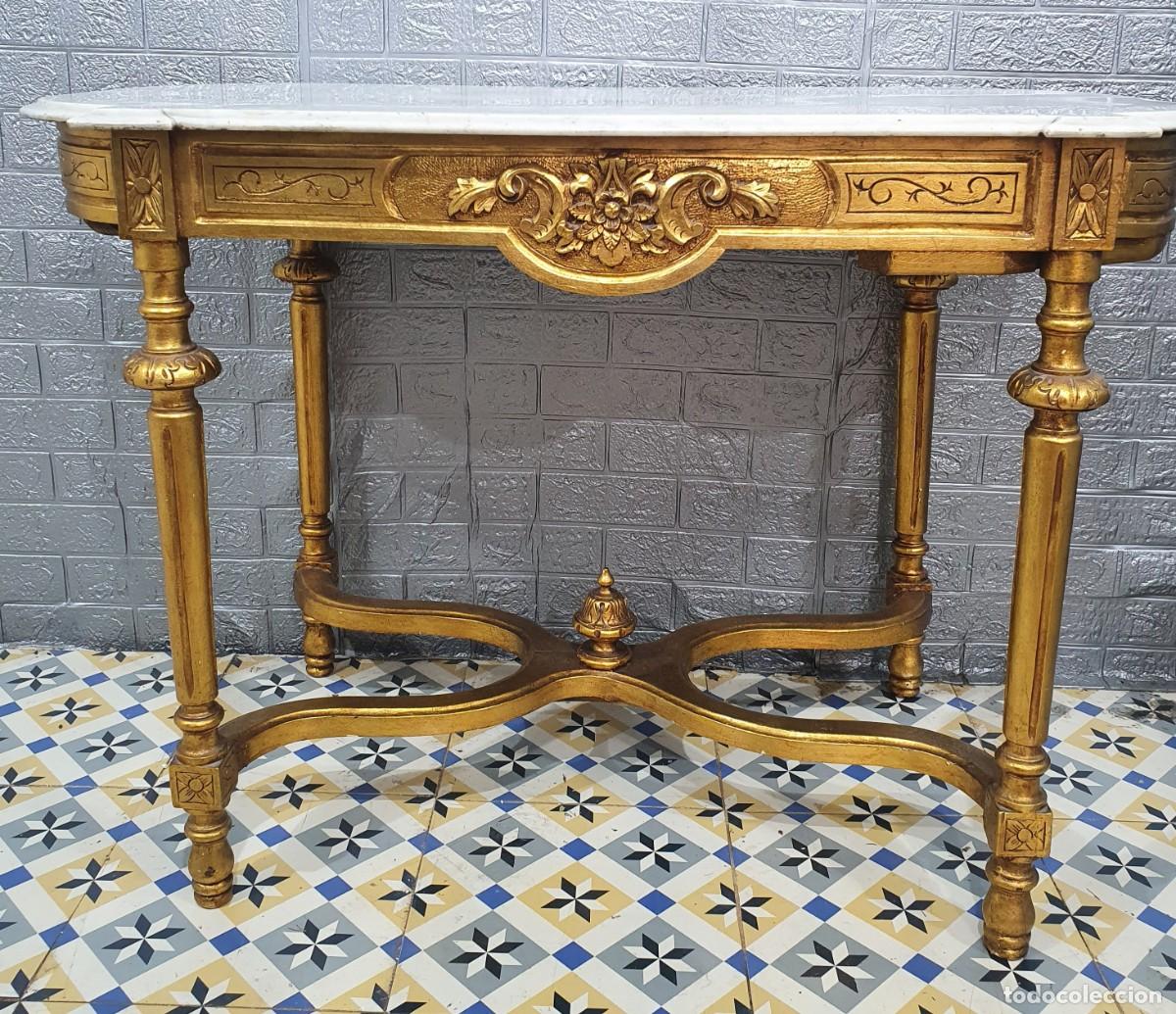 Antig&uuml;edades: Mesa consola estilo Luis XVI - Foto 2
