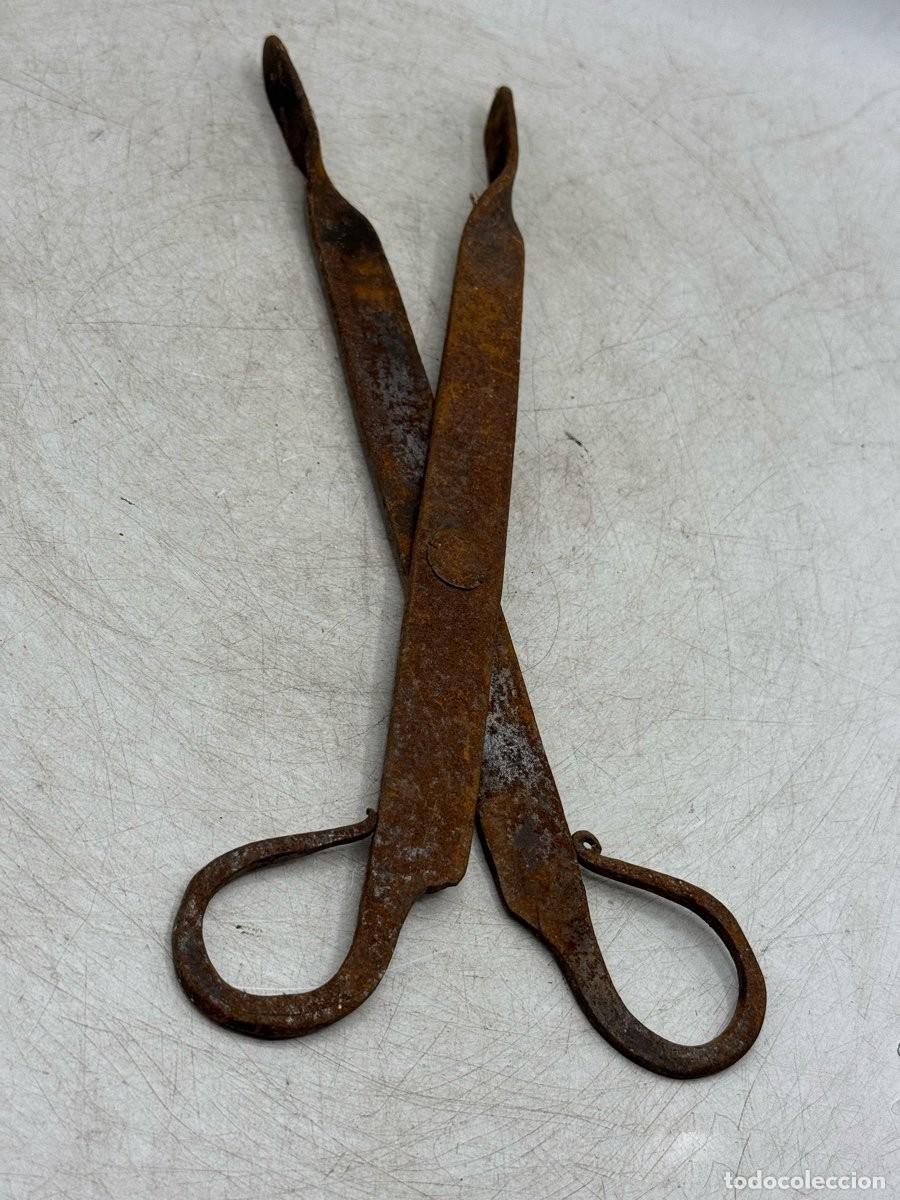 Antig&uuml;edades: ANTIGUAS PINZAS DE FORJA 32 CM. - Foto 3