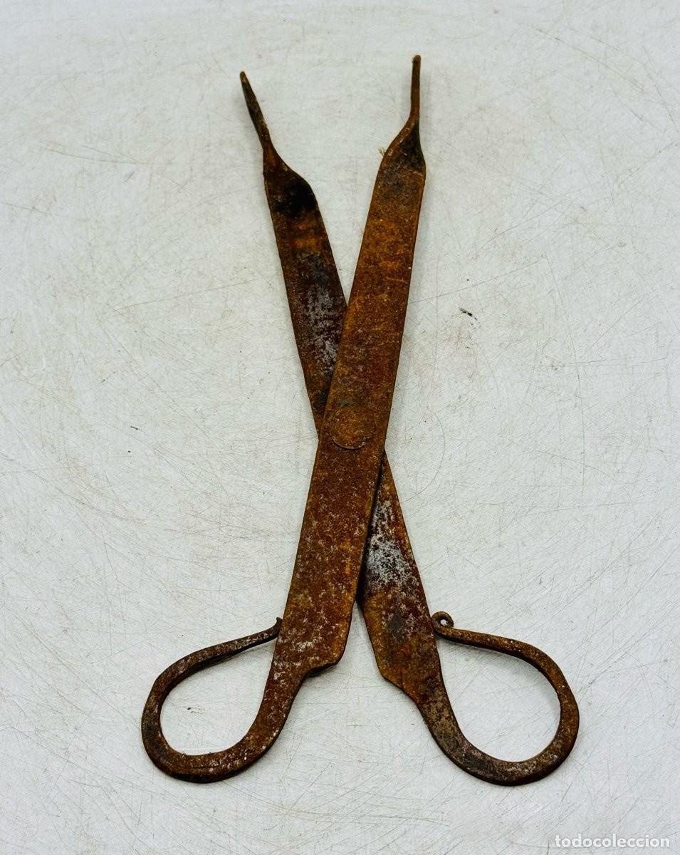 Antig&uuml;edades: ANTIGUAS PINZAS DE FORJA 32 CM. - Foto 5