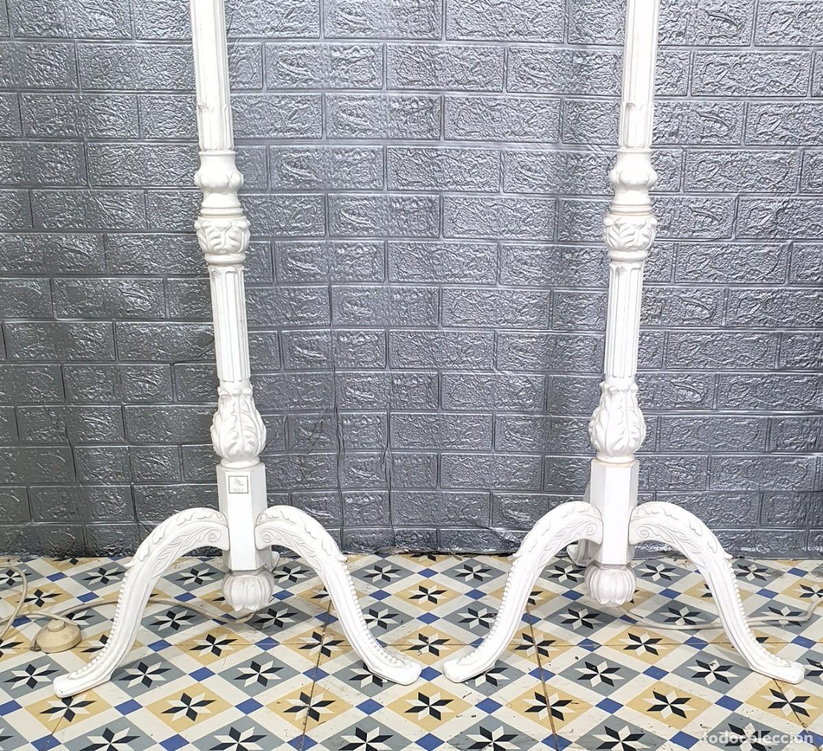 Antig&uuml;edades: Pareja de farolas, fusi&oacute;n de aluminio - Foto 5