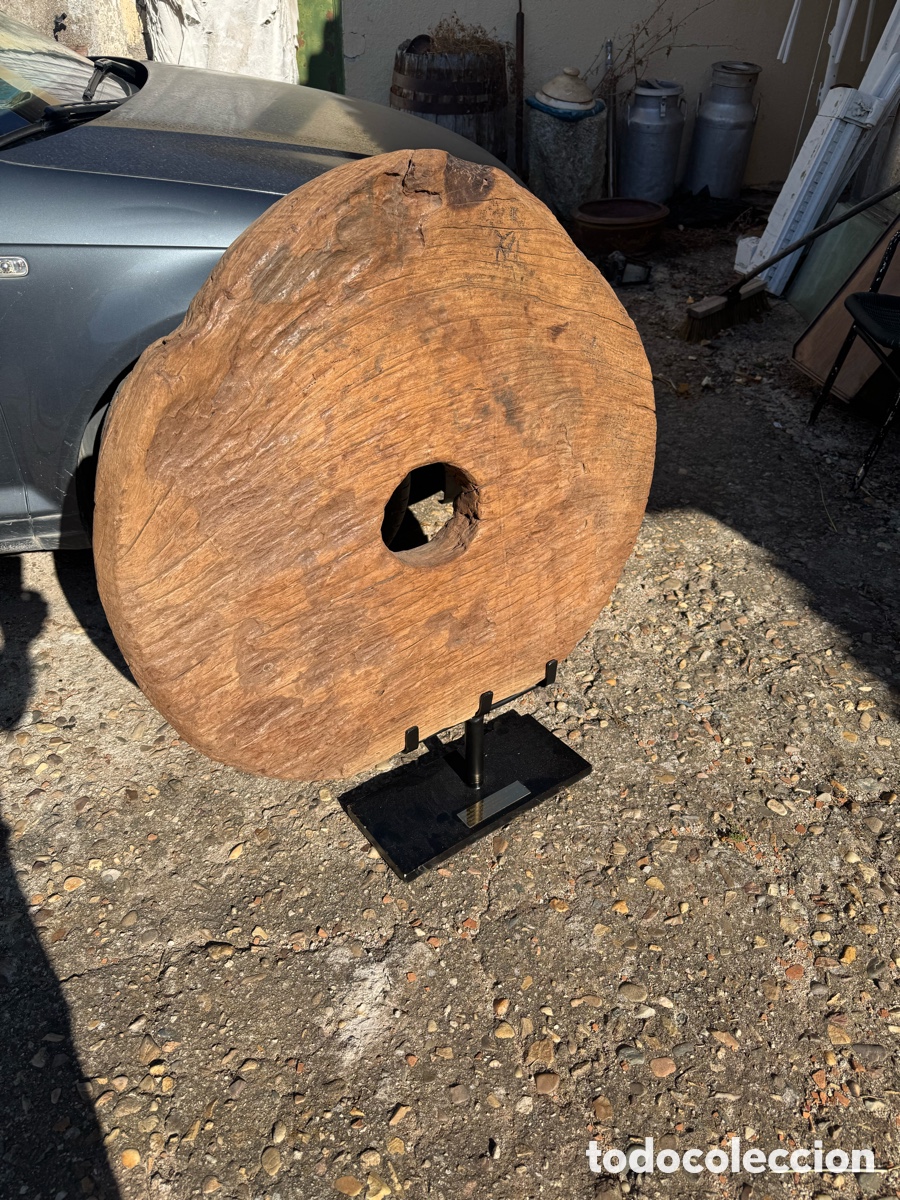 Antig&uuml;edades: Rueda para moler cereales - Foto 5