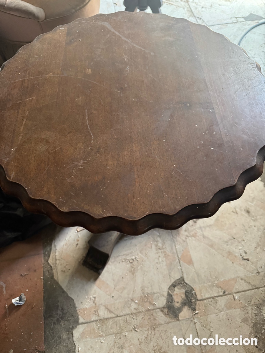Antig&uuml;edades: Mesa baja en madera de roble - Foto 5