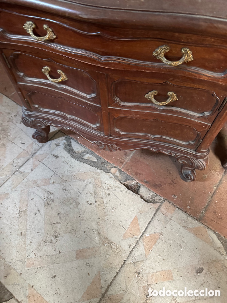 Antig&uuml;edades: Juego de dos mesillas en caoba - Foto 5