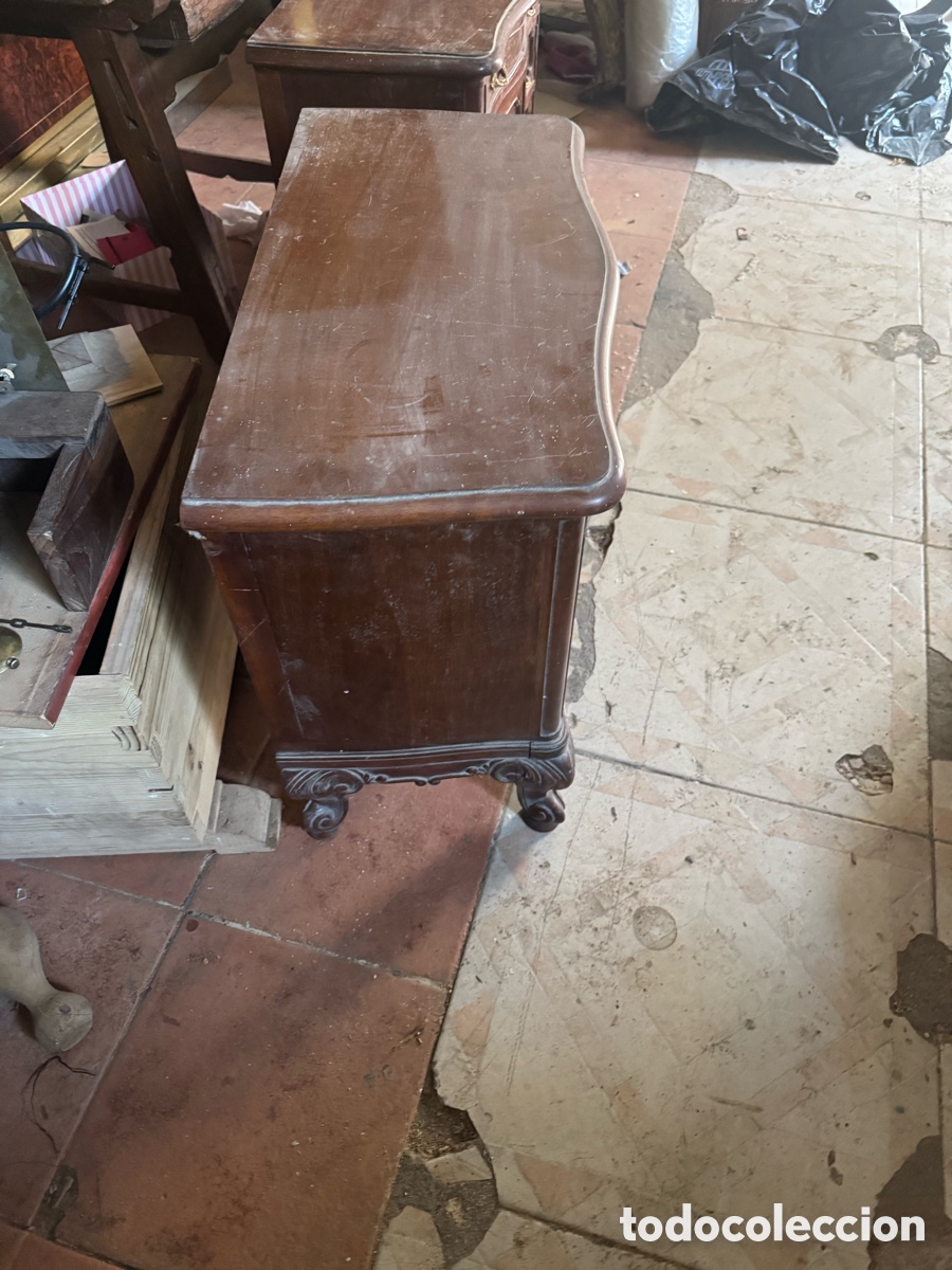 Antig&uuml;edades: Juego de dos mesillas en caoba - Foto 6