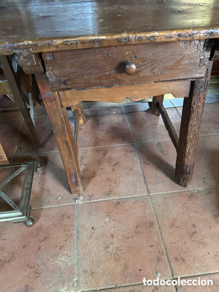 Antig&uuml;edades: Mesa tocinera en madera - Foto 2
