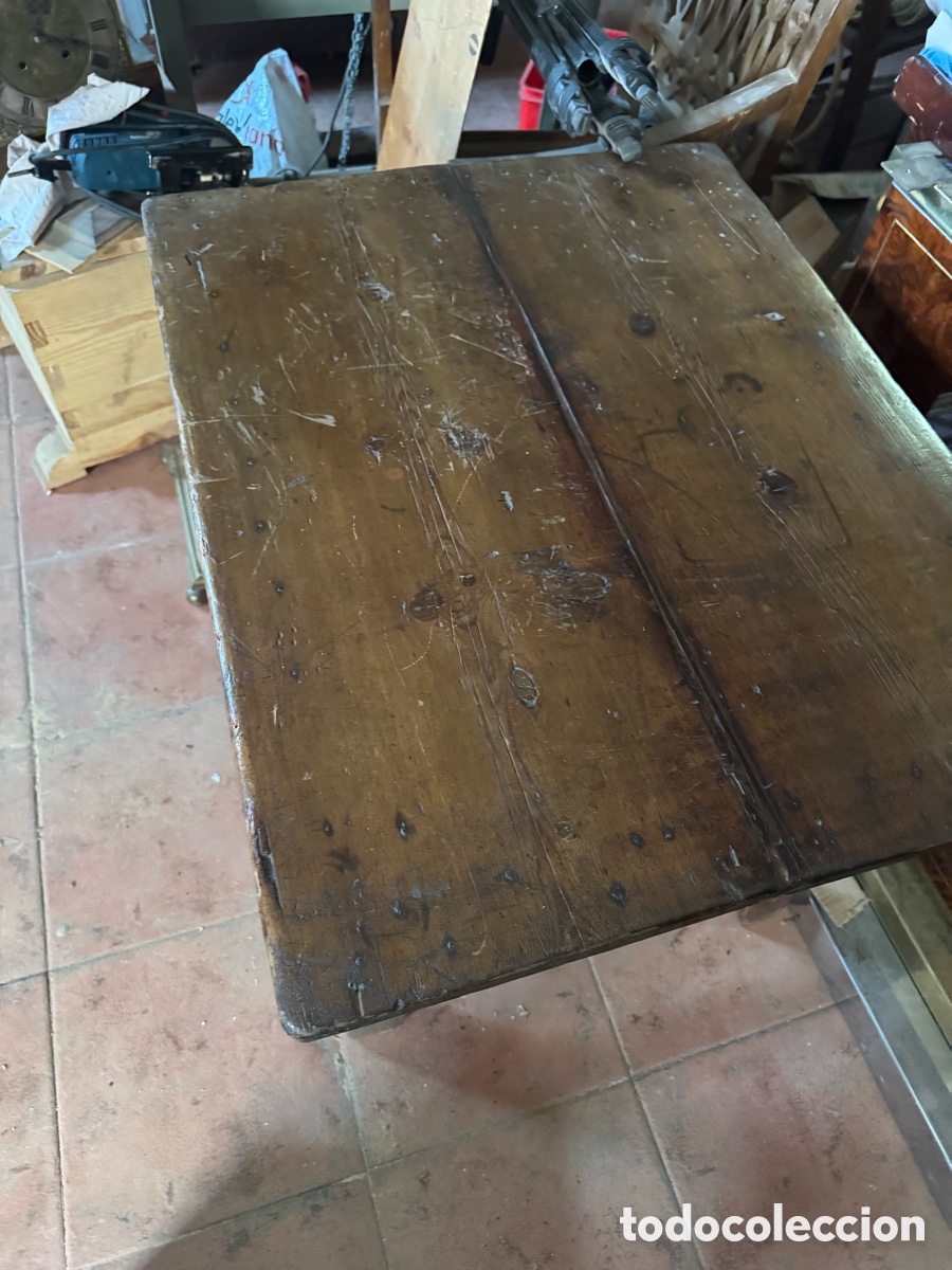 Antig&uuml;edades: Mesa tocinera en madera - Foto 4