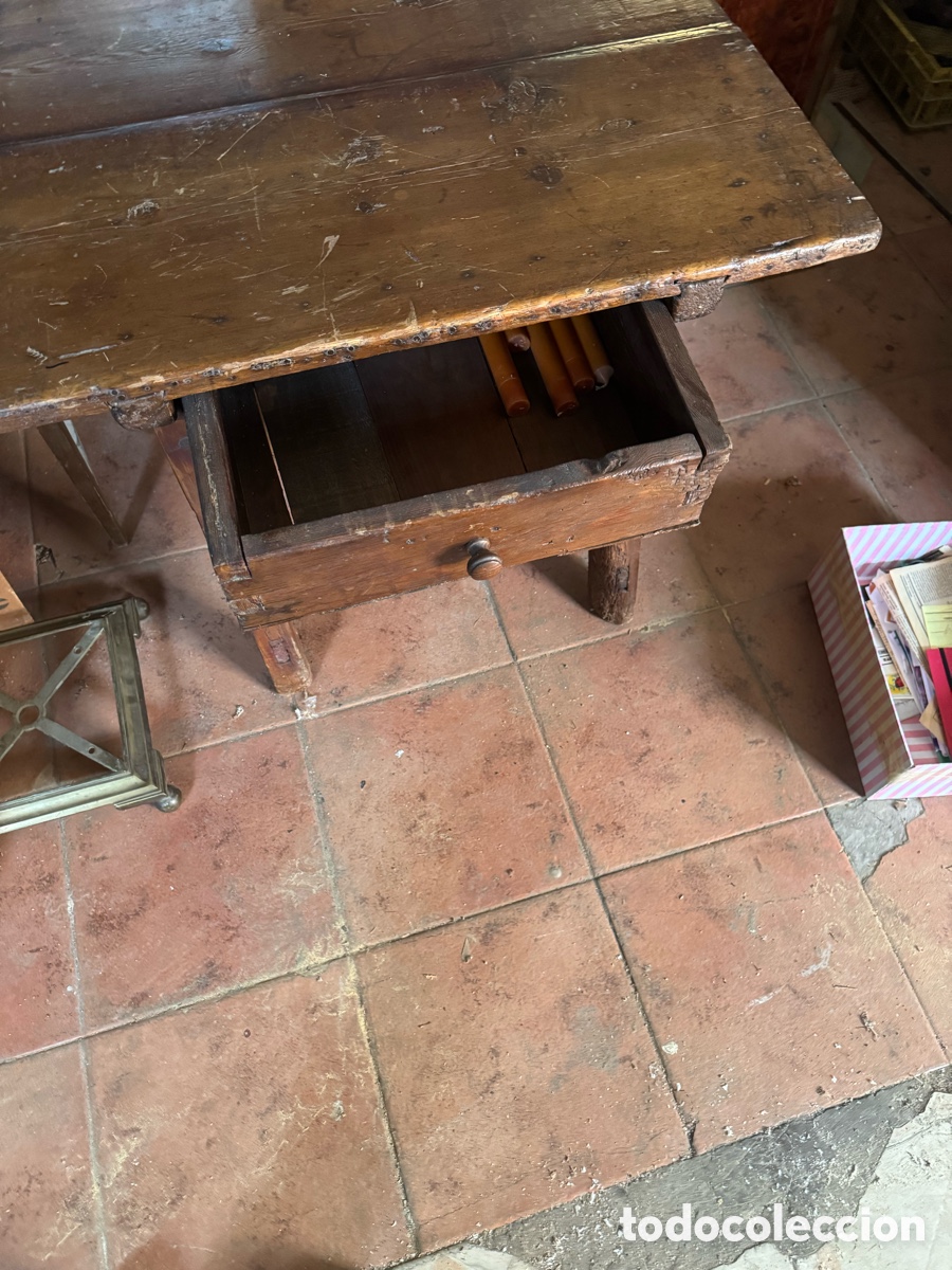 Antig&uuml;edades: Mesa tocinera en madera - Foto 5