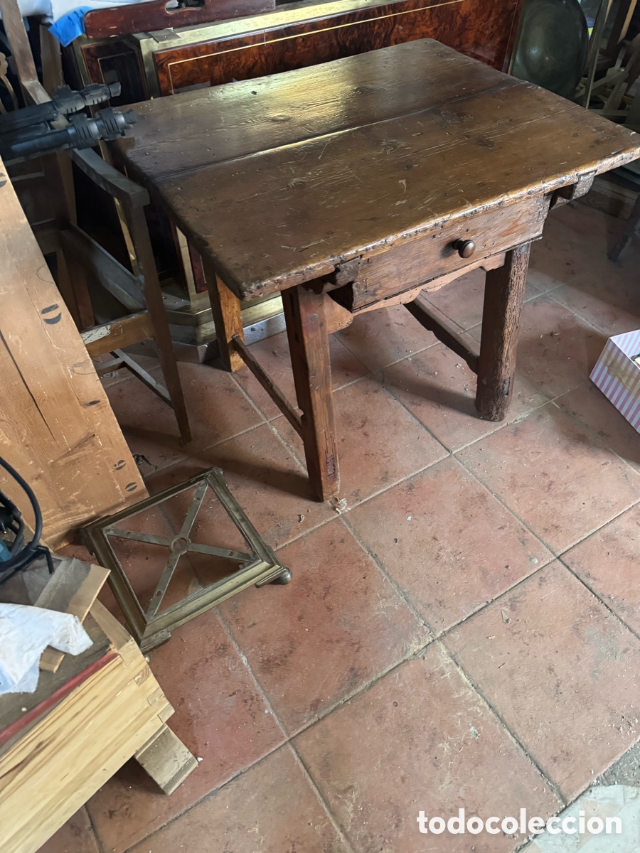 Antig&uuml;edades: Mesa tocinera en madera - Foto 1