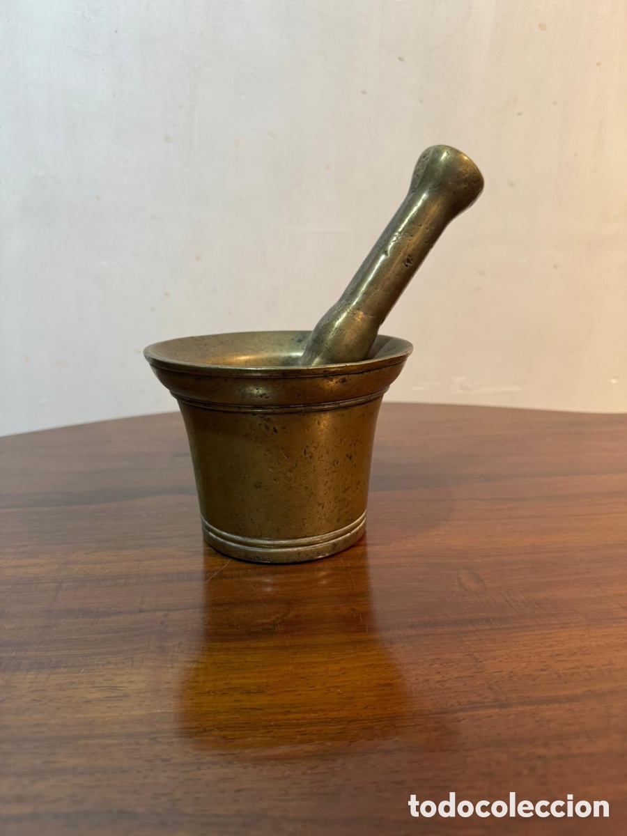 Antig&uuml;edades: Mortero Bronce SXVIIII - Foto 1