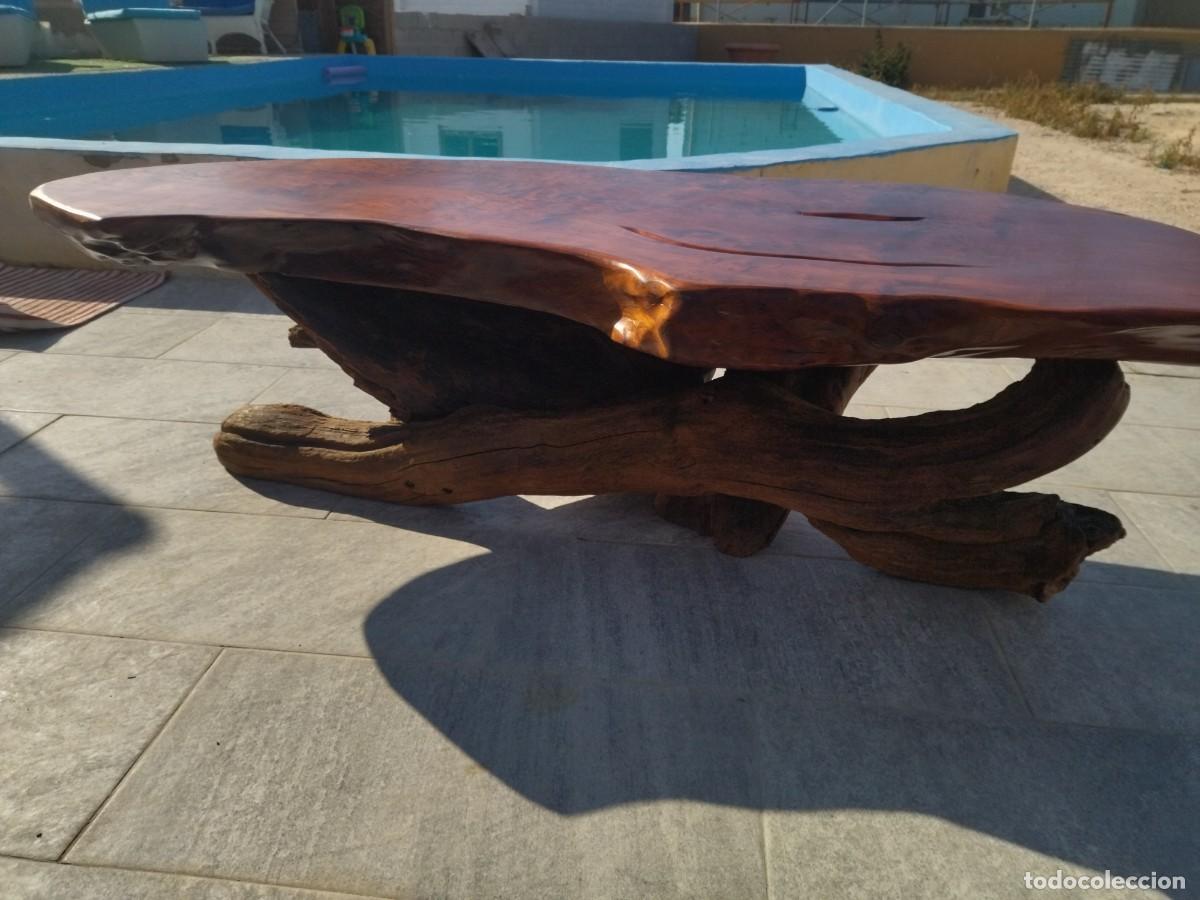 Antig&uuml;edades: Mesa de centro de madera de secuoya. Maciza. - Foto 5