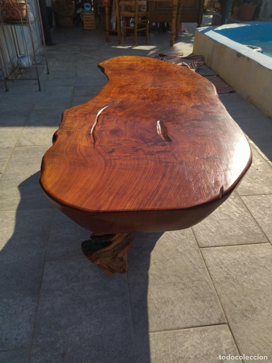 Antig&uuml;edades: Mesa de centro de madera de secuoya. Maciza. - Foto 7