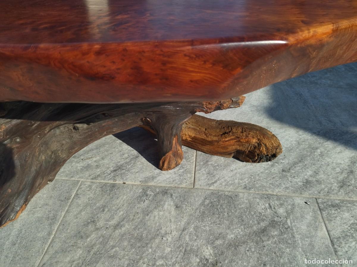 Antig&uuml;edades: Mesa de centro de madera de secuoya. Maciza. - Foto 12