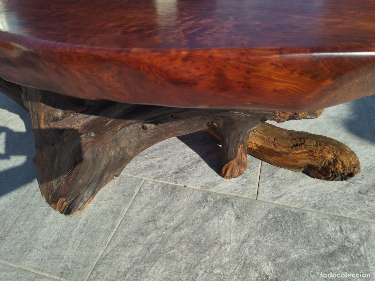 Antig&uuml;edades: Mesa de centro de madera de secuoya. Maciza. - Foto 13