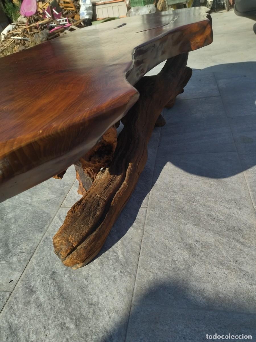 Antig&uuml;edades: Mesa de centro de madera de secuoya. Maciza. - Foto 14