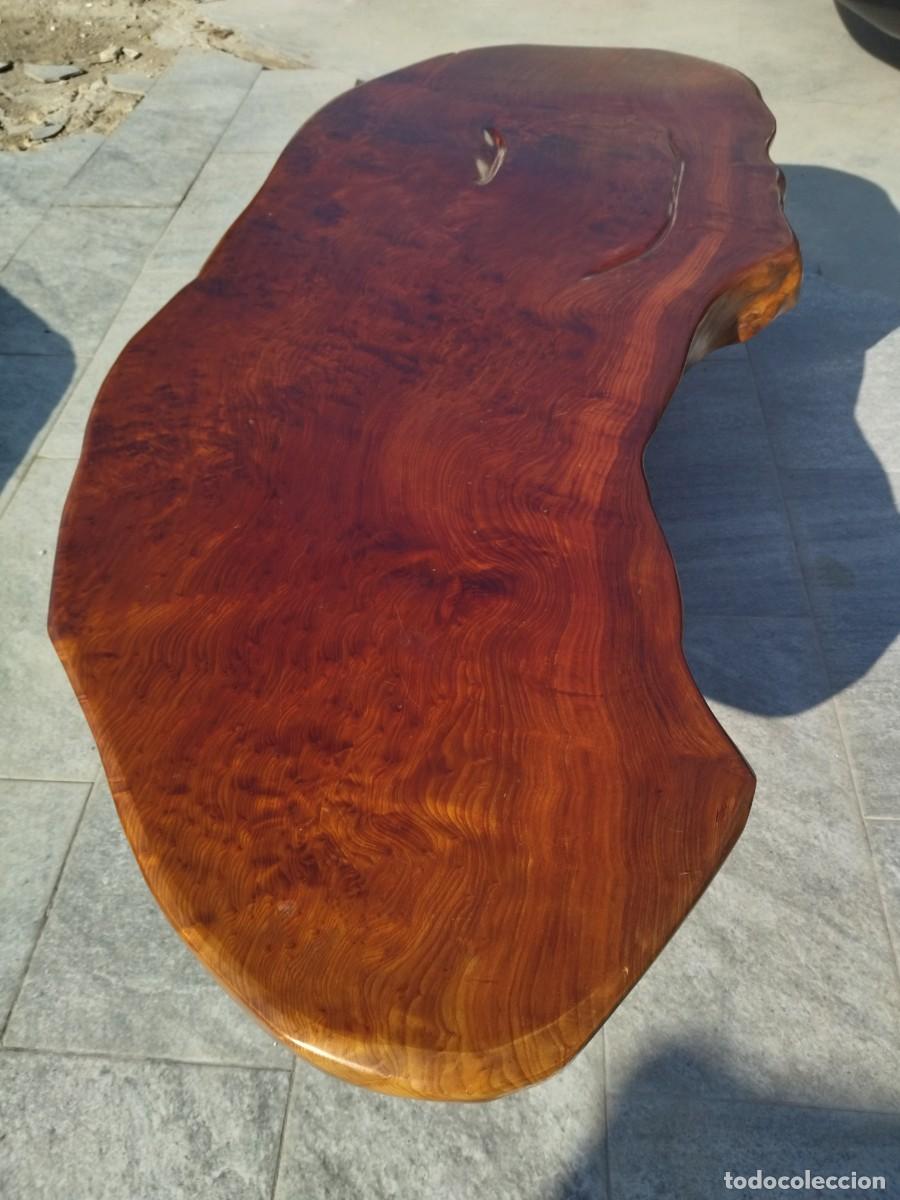 Antig&uuml;edades: Mesa de centro de madera de secuoya. Maciza. - Foto 17