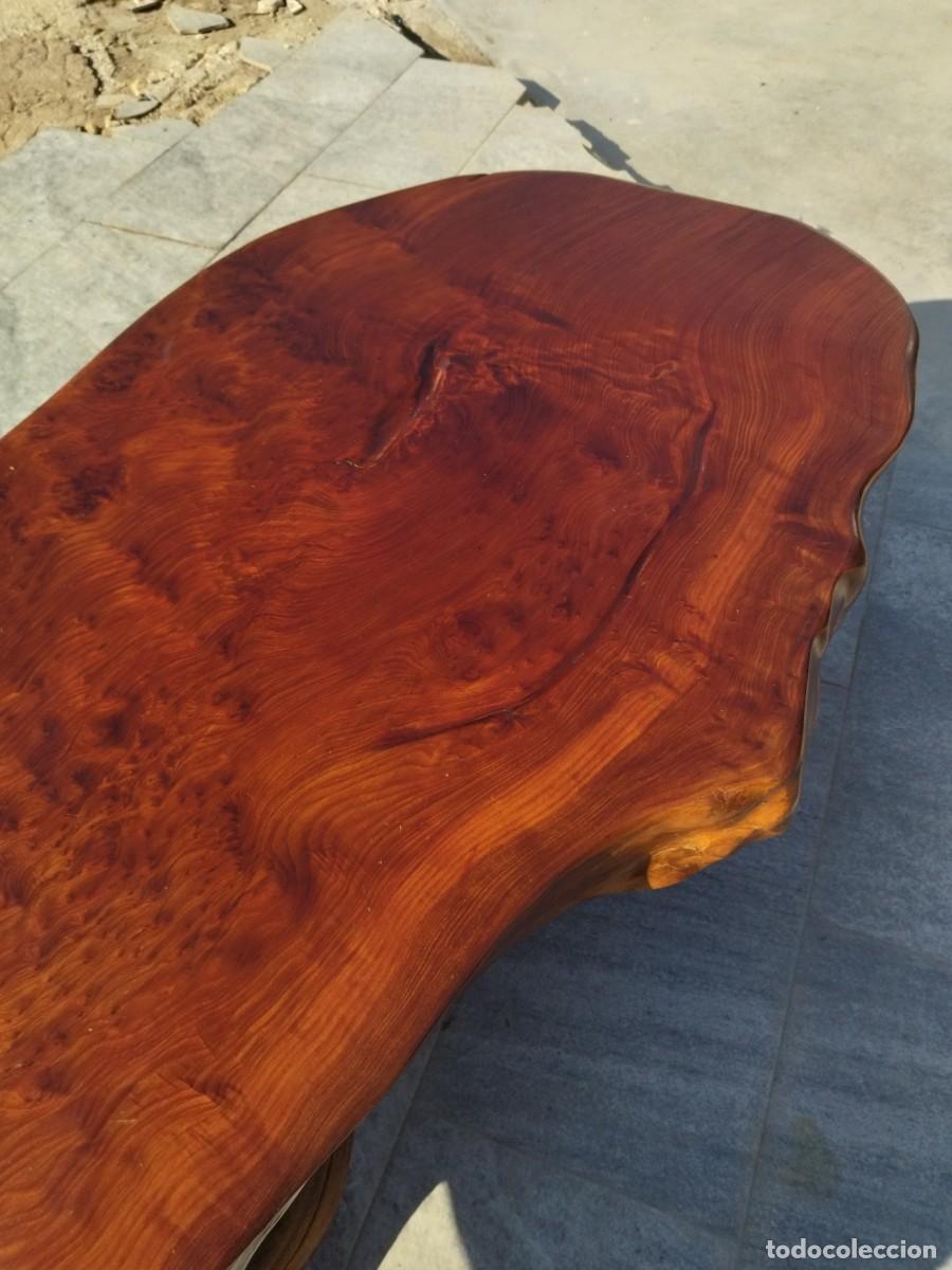 Antig&uuml;edades: Mesa de centro de madera de secuoya. Maciza. - Foto 18