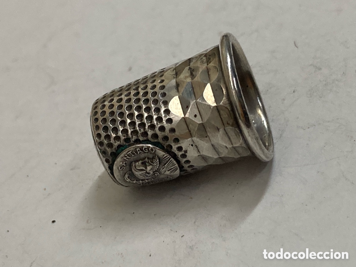 Antig&uuml;edades: Dedal de plata religiosa /dedal9 - Foto 2