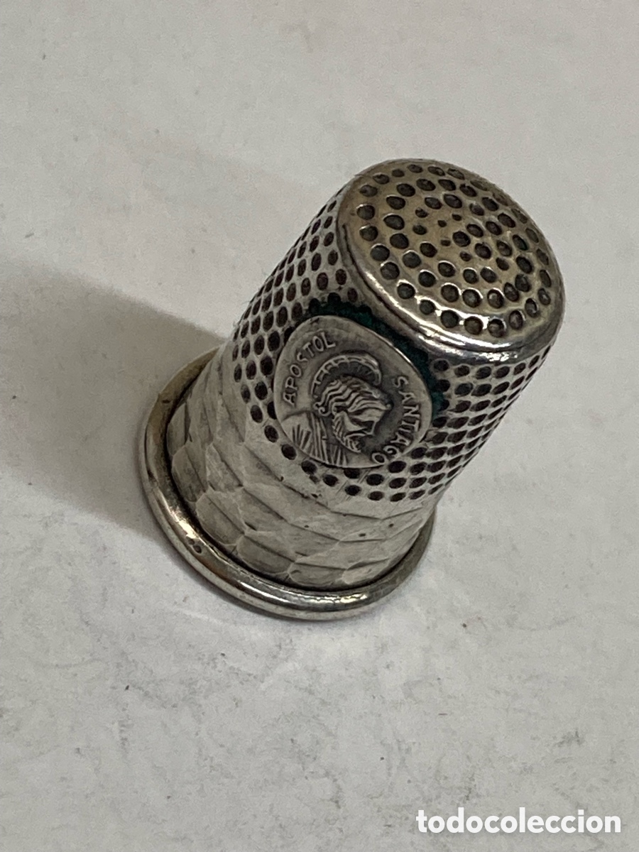 Antig&uuml;edades: Dedal de plata religiosa /dedal9 - Foto 1
