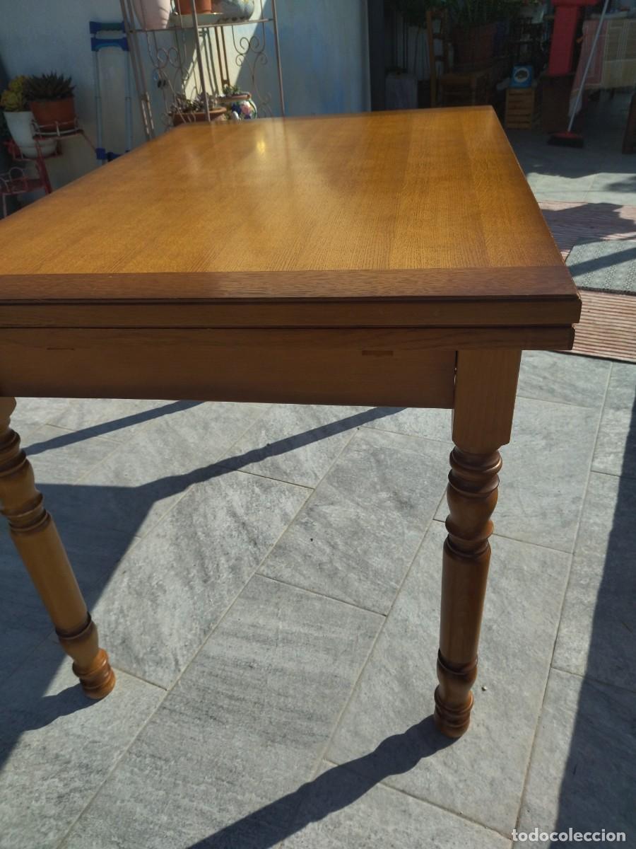 Antig&uuml;edades: Bonita mesa rectangular extensible de roble, maciza. - Foto 4