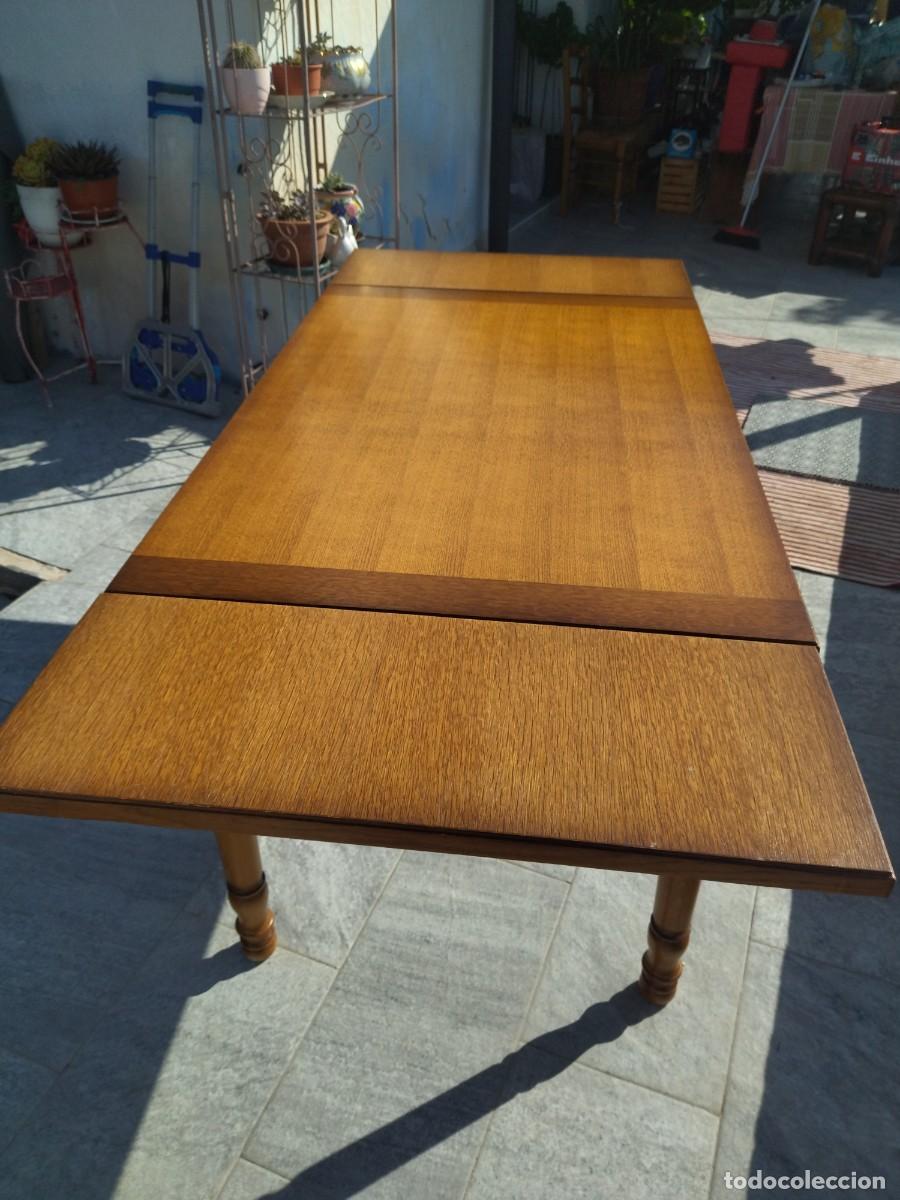 Antig&uuml;edades: Bonita mesa rectangular extensible de roble, maciza. - Foto 10