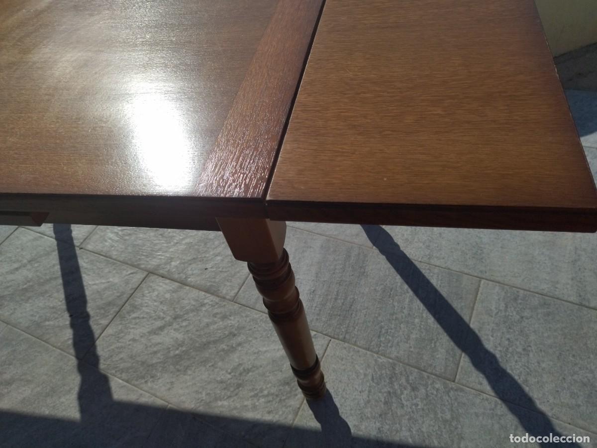 Antig&uuml;edades: Bonita mesa rectangular extensible de roble, maciza. - Foto 11