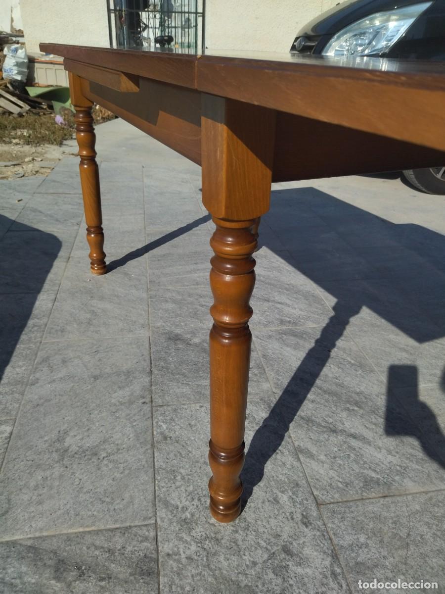 Antig&uuml;edades: Bonita mesa rectangular extensible de roble, maciza. - Foto 13