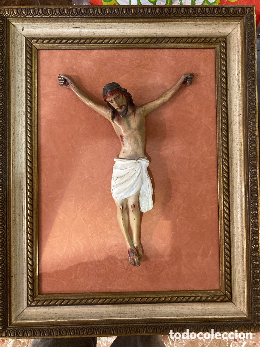Antig&uuml;edades: Cristo talla madera SXVIII - Foto 2