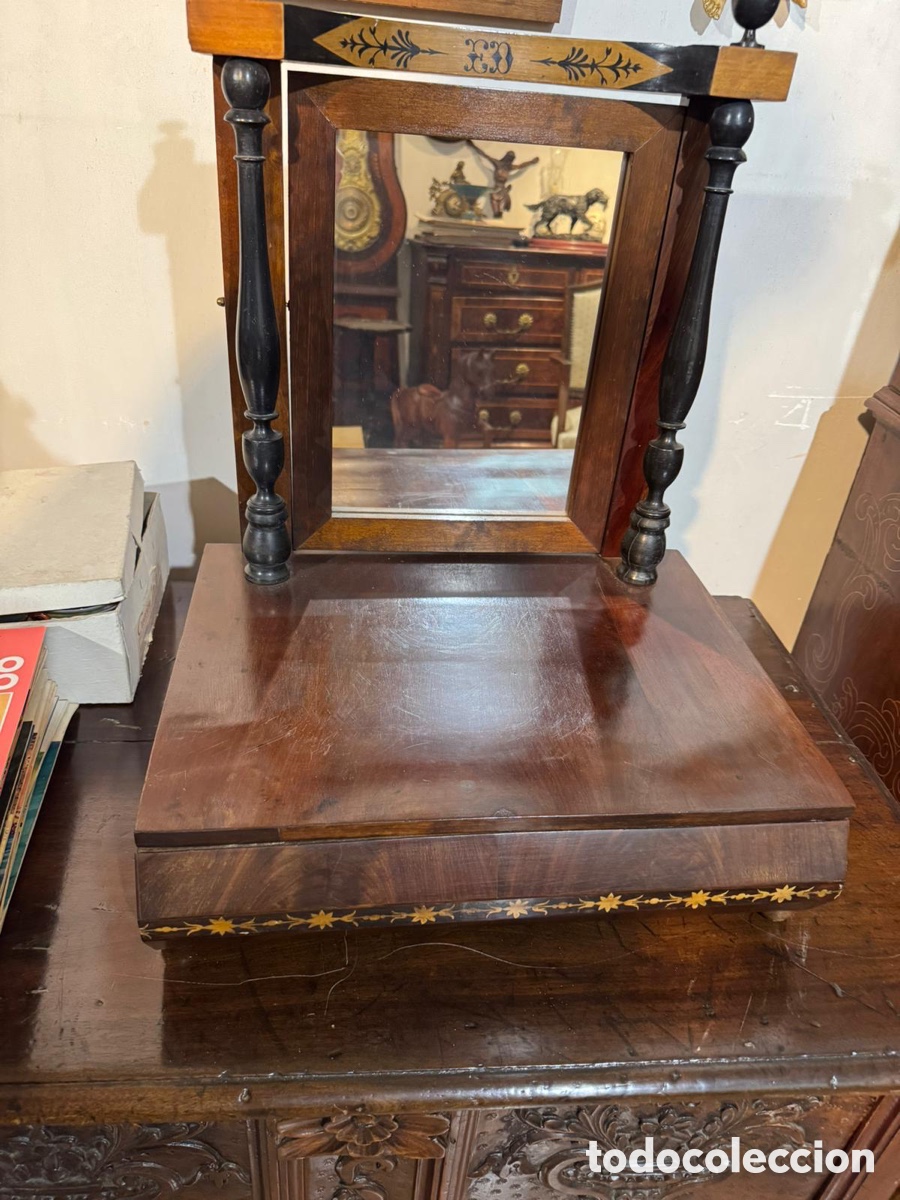 Antig&uuml;edades: Tocador Espejo Isabelino SXVIII - Foto 2