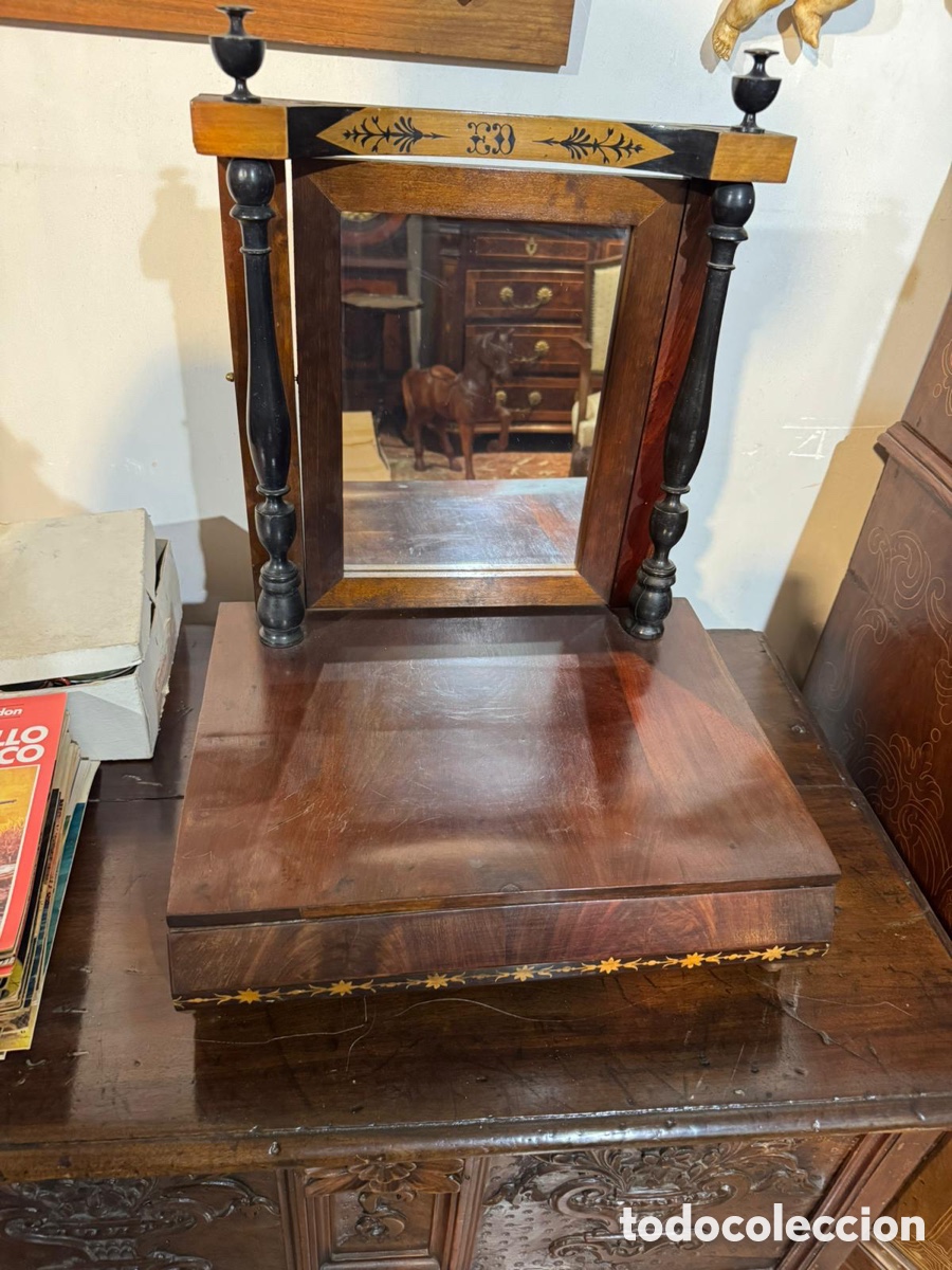 Antig&uuml;edades: Tocador Espejo Isabelino SXVIII - Foto 1